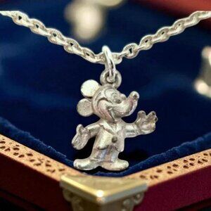 Disneyland Mickey Mouse Charm Necklace -  Rare